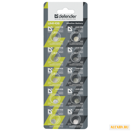 Батарейка LR41 Defender LR41-10B