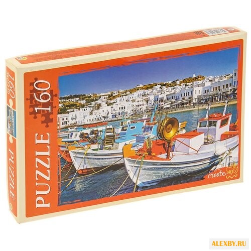 Пазл Рыжий кот Лодки на плаву