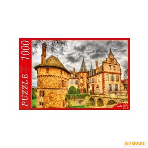 Пазл Рыжий кот Замок под хмурым