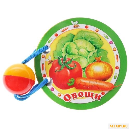 Стрекоза Книжка-погремушка Овощи