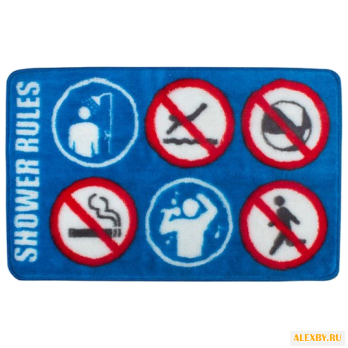Коврик balvi Shower Rule 75x46 см