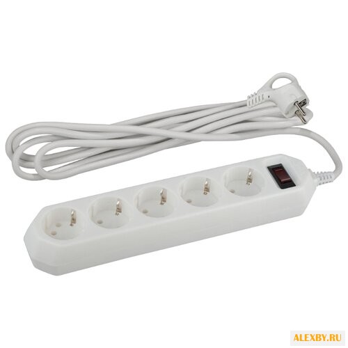 Сетевой фильтр ЭРА USF-5es-W