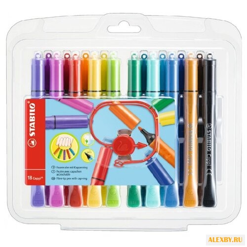 STABILO Фломастеры Cappi 18 шт.