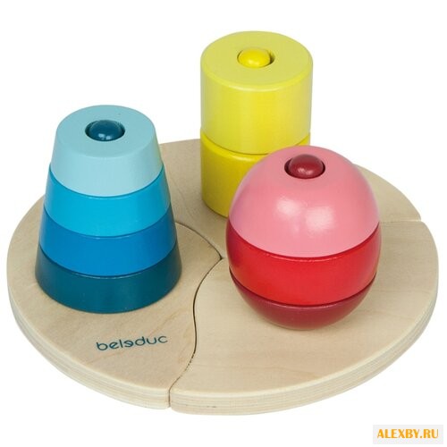 Пирамидка-сортер Beleduc тройная