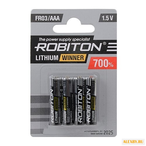 Батарейка AAA ROBITON R-FR03-BL4