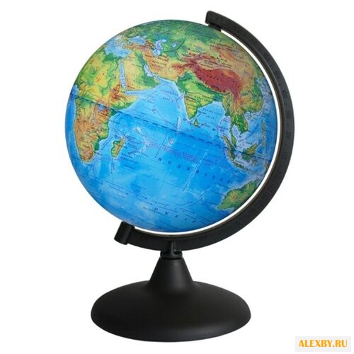 Глобус физический Глобусный мир