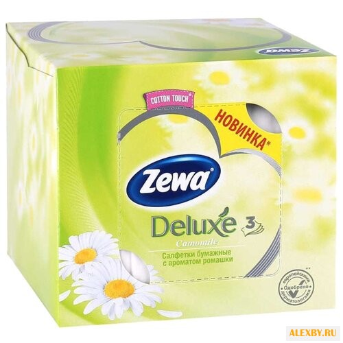 Салфетки Zewa Deluxe Ромашка в