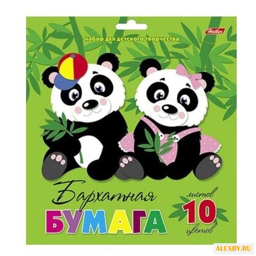 Цветная бумага бархатная Две