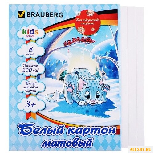 Белый картон Барсик Kids