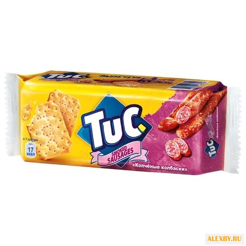 Крекеры TUC Копченые колбаски