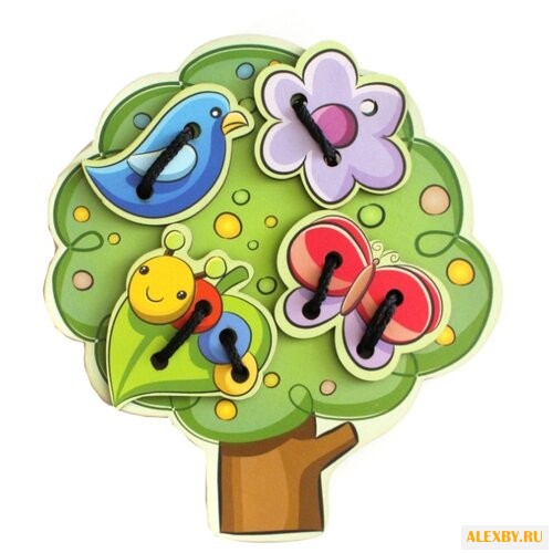 Шнуровка Мастер игрушек Дерево