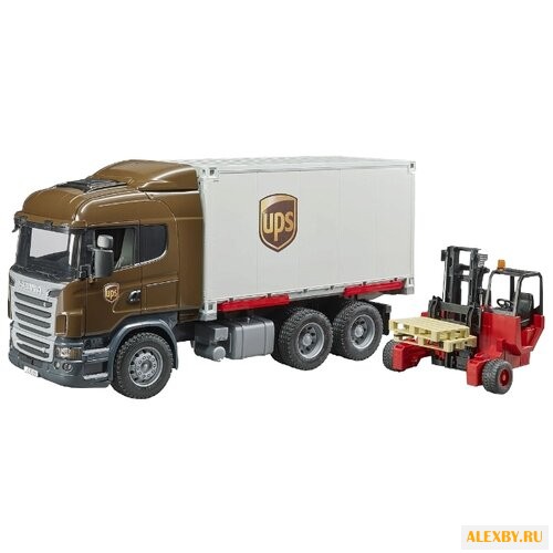 Набор техники Bruder Scania UPS