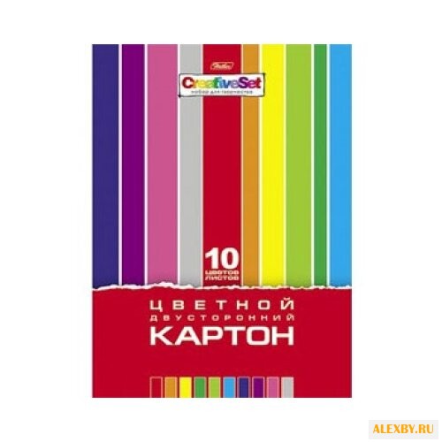 Цветной картон двусторонний