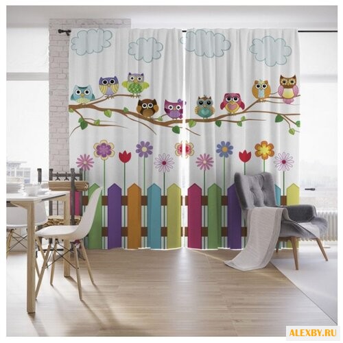 Фотошторы JoyArty Веселые совы