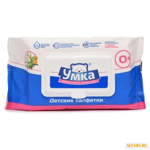 Влажные салфетки Умка Рифленые