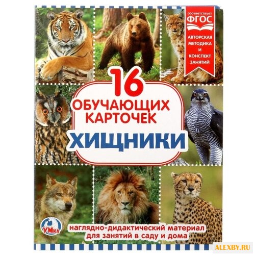 Набор карточек Умка Хищники