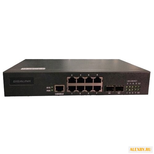 Коммутатор GIGALINK GL-SW-F201-10