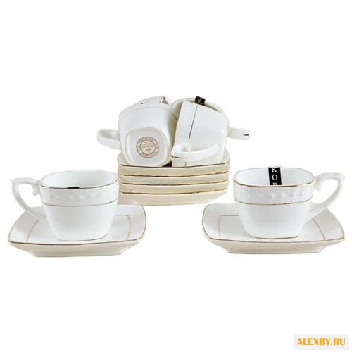 Кофейный сервиз Коралл Снежная