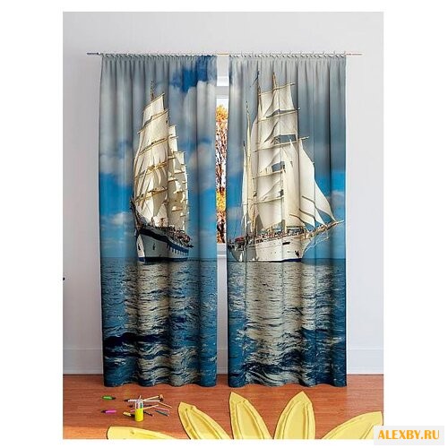 Фотошторы ТомДом Белые паруса