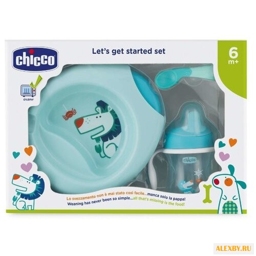 Комплект посуды Chicco 6 м+ 4