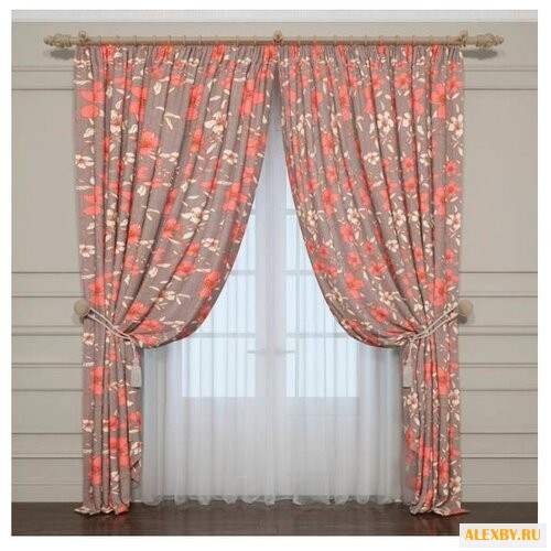 Фотошторы Сирень Песочные