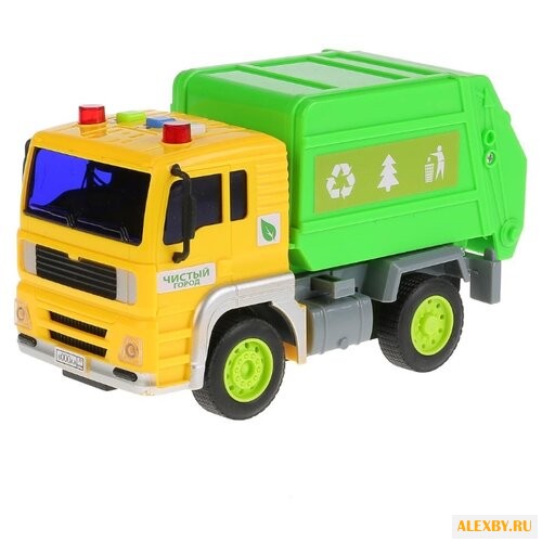 Мусоровоз ТЕХНОПАРК WY520A 17 см