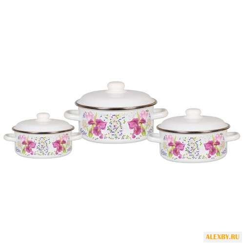 Набор кастрюль СтальЭмаль