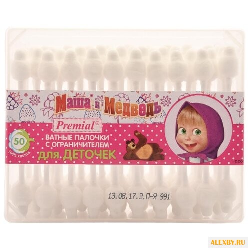 Ватные палочки Premial Маша и