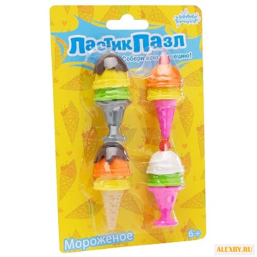 Бумбарам ластик-пазл Мороженое