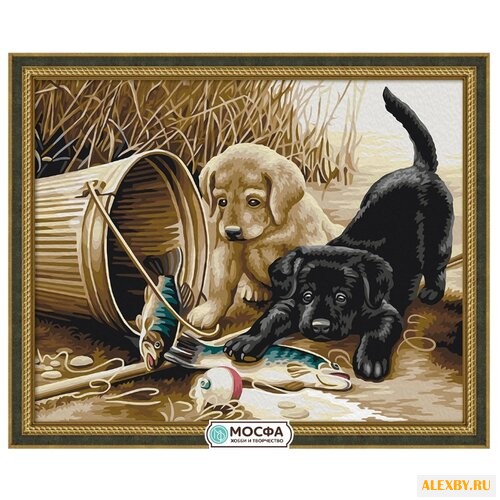 Мосфа Картина по номерам Щенки