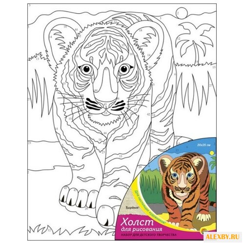 Рыжий кот Картина по номерам