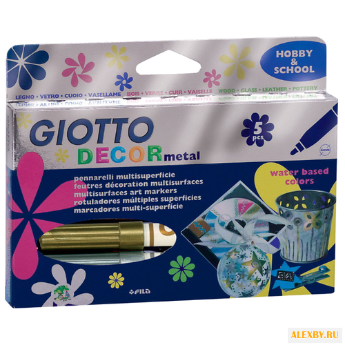 GIOTTO Фломастеры Decor Metall