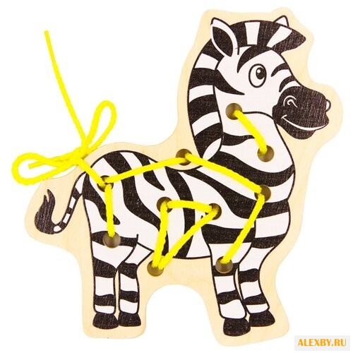 Шнуровка Alatoys Зебра ШН51