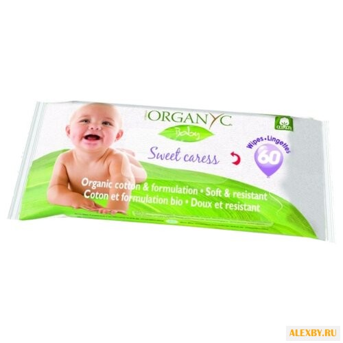 Влажные салфетки Organyc Детские