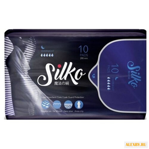 Silko прокладки ночные с анионом