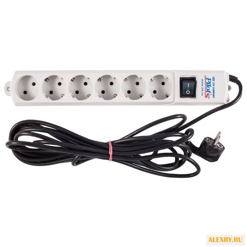 Сетевой фильтр Pilot S белый 5 м