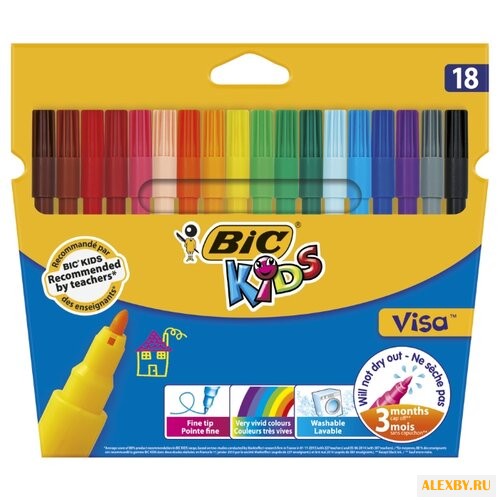 BIC Фломастеры Visa 18 шт. 888681