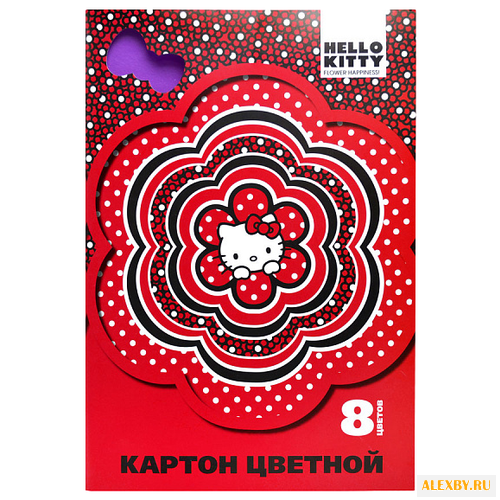 Цветной картон Hello Kitty в