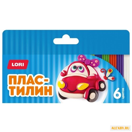 Пластилин LORI Детский 6 цветов