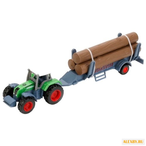 Трактор ТЕХНОПАРК с прицепом с