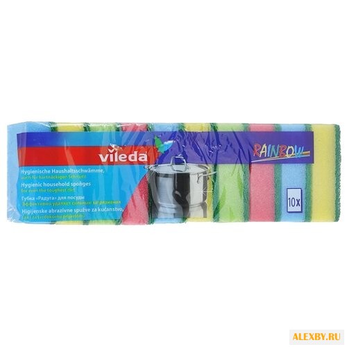 Губка Vileda Радуга 10 шт