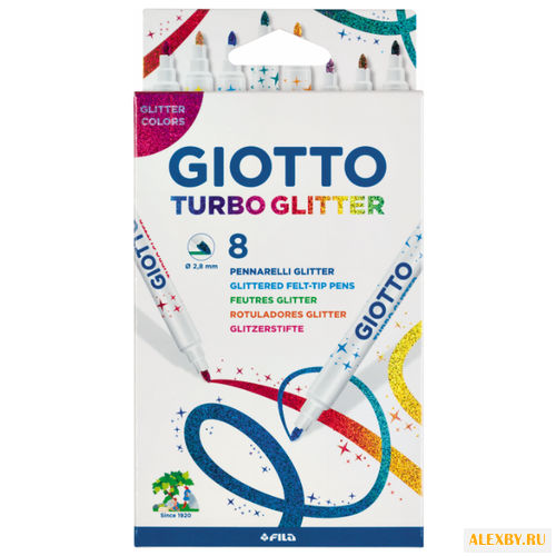 GIOTTO Фломастеры Turbo Glitter