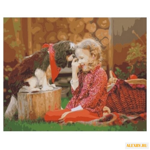 Рыжий кот Картина по номерам