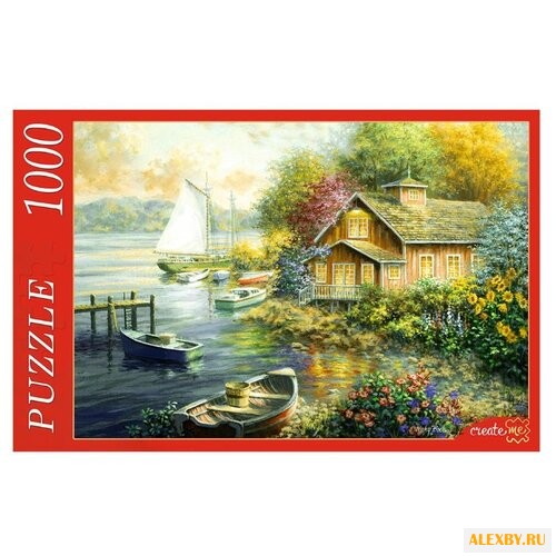 Пазл Рыжий кот Причал у