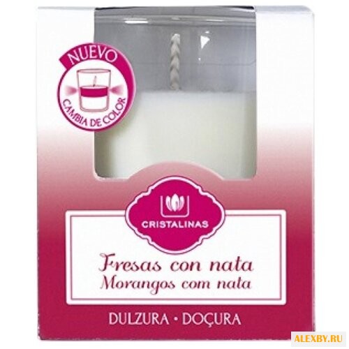 Свеча CRISTALINAS двухцветная