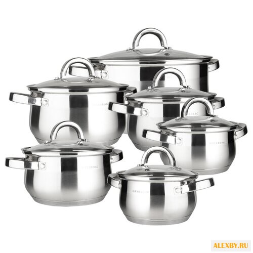 Набор кастрюль Wellberg Avento