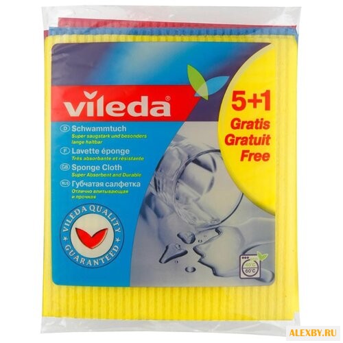 Салфетка Vileda губчатая 5+1 шт