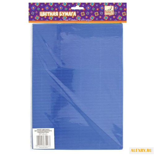 Цветной картон гофрированный