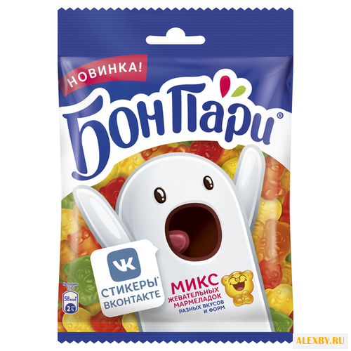 Мармелад Бон Пари Микс Стикеры