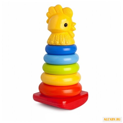 Пирамидка Росигрушка Петушок 9235